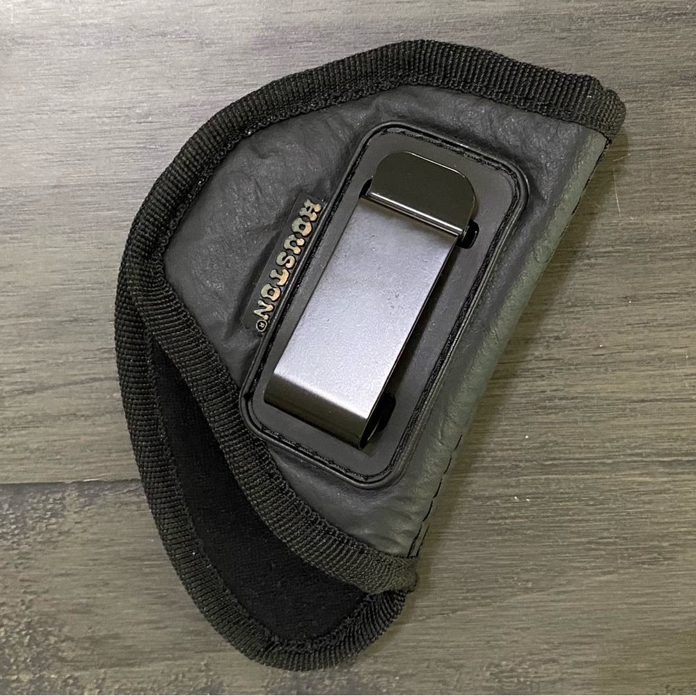 IWB Gun Holster by Houston | ECO Leather Concealed Carry Soft | Suede Interior